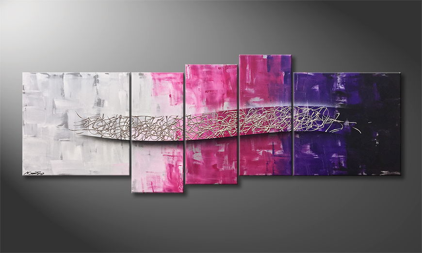 Unser Wandbild Purple Dream 210x80cm
