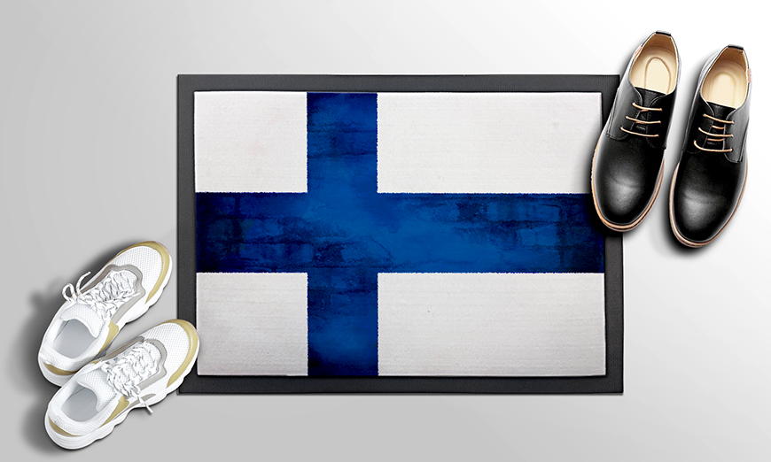 Moderne Fußmatte Finnland