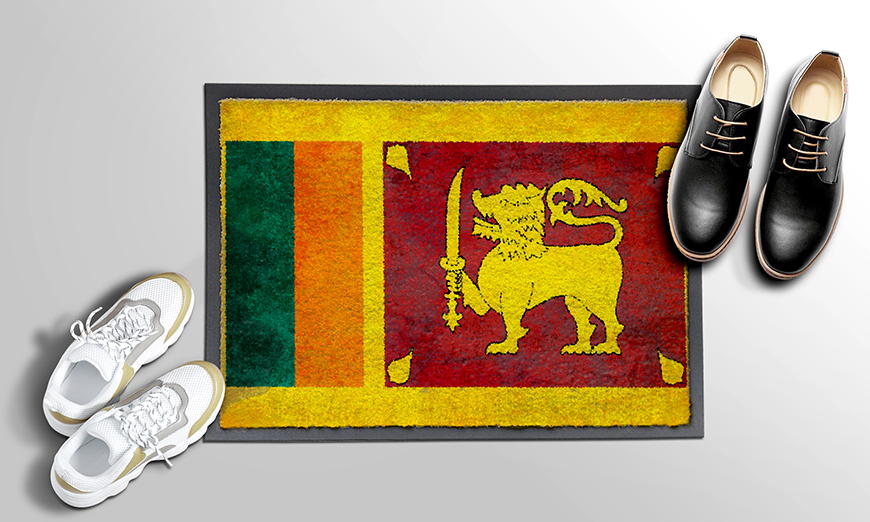 Moderne Fußmatte Sri Lanka 