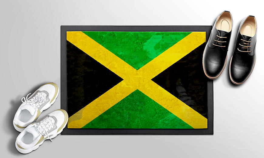 Nur hier Fußmatte Jamaica