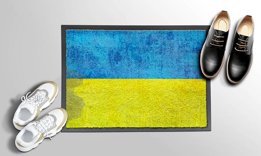 Robuste Fußmatte Ukraine 