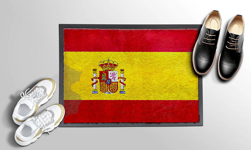 Unsere Fußmatte Spanien 