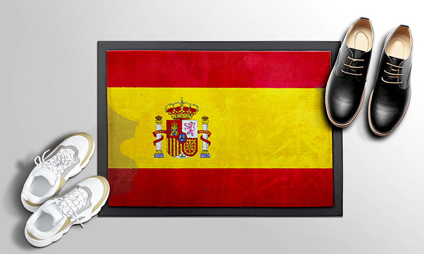 Unsere Fußmatte Spanien
